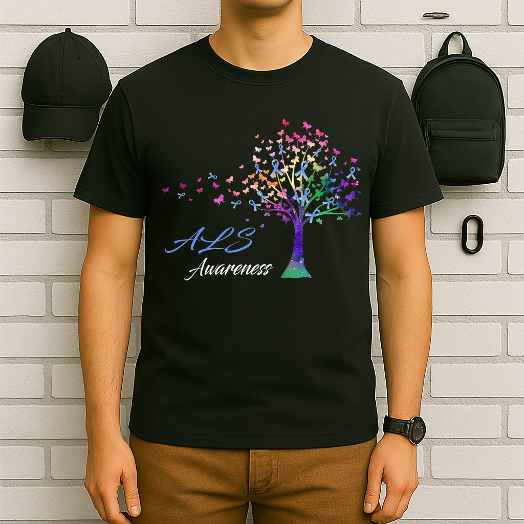 Tree Ribbon ALS Awareness T-Shirt