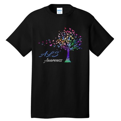 Tree Ribbon ALS Awareness Tall T-Shirt