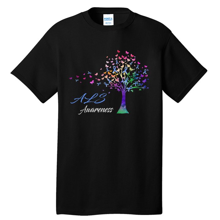 Tree Ribbon ALS Awareness Tall T-Shirt