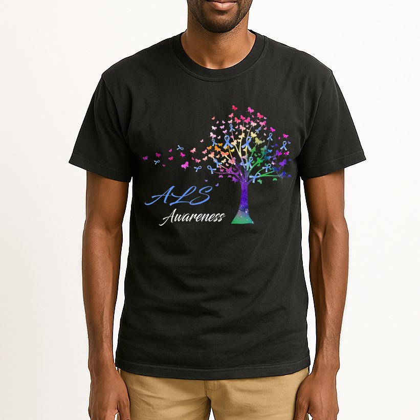 Tree Ribbon ALS Awareness Tall T-Shirt