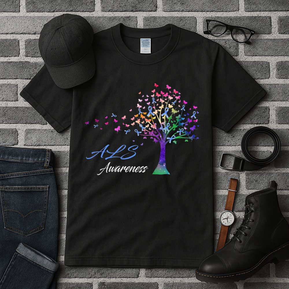 Tree Ribbon ALS Awareness Tall T-Shirt