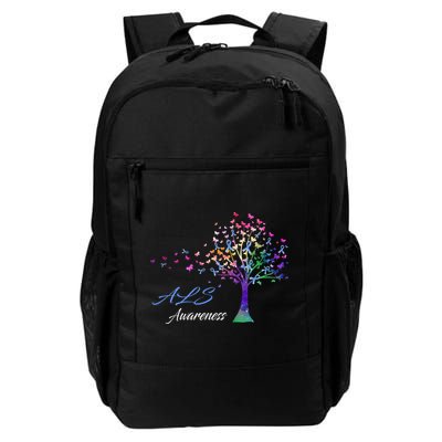Tree Ribbon ALS Awareness Backpack