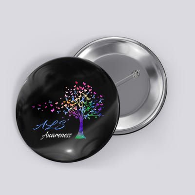 Tree Ribbon ALS Awareness Button
