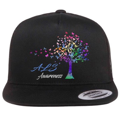 Tree Ribbon ALS Awareness Flatbill Hat