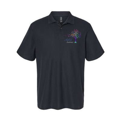 Tree Ribbon ALS Awareness Softstyle Adult Sport Polo