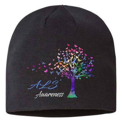 Tree Ribbon ALS Awareness Sustainable Beanie