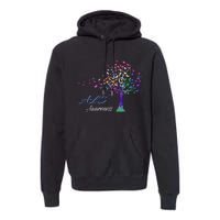 Tree Ribbon ALS Awareness Premium Hoodie