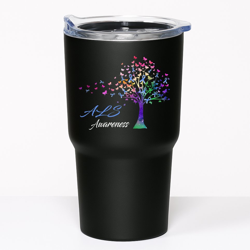 Tree Ribbon ALS Awareness Tumbler