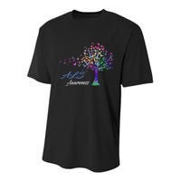 Tree Ribbon ALS Awareness Youth Performance Sprint T-Shirt