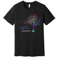 Tree Ribbon ALS Awareness Premium T-Shirt