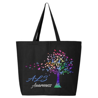 Tree Ribbon ALS Awareness 25L Jumbo Tote