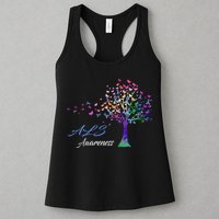 Tree Ribbon ALS Awareness Womens Tank Top