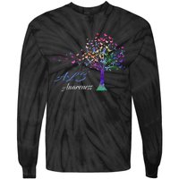 Tree Ribbon ALS Awareness Tie-Dye Long Sleeve Shirt