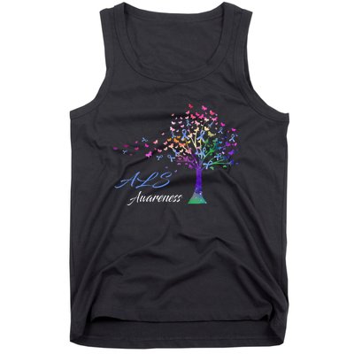 Tree Ribbon ALS Awareness Tank Top