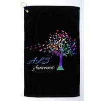 Tree Ribbon ALS Awareness Golf Towel
