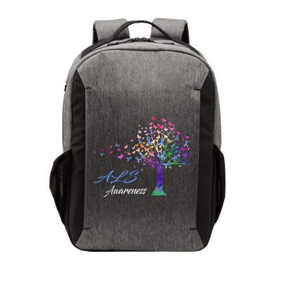 Tree Ribbon ALS Awareness Vector Backpack