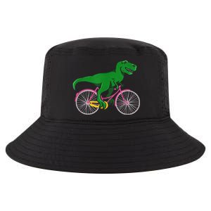 TRex Riding A Bike Funny Trex Dinosaur Bicycle Rider Cool Comfort Performance Bucket Hat