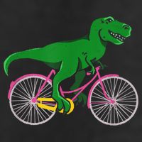 TRex Riding A Bike Funny Trex Dinosaur Bicycle Rider Adult Drive Performance Visor