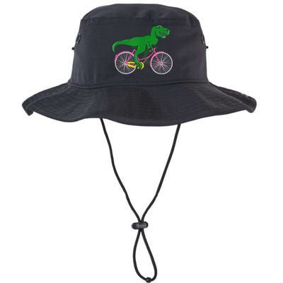 TRex Riding A Bike Funny Trex Dinosaur Bicycle Rider Bucket Hat