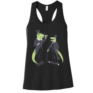 Tea Rex And Velo Sir Raptor Women's Racerback Tank