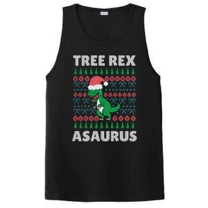 Tree Rex A Saurus Funny Christmas Dinosaur Gift PosiCharge Competitor Tank