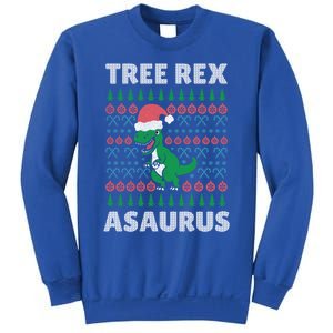 Tree Rex A Saurus Funny Christmas Dinosaur Gift Sweatshirt