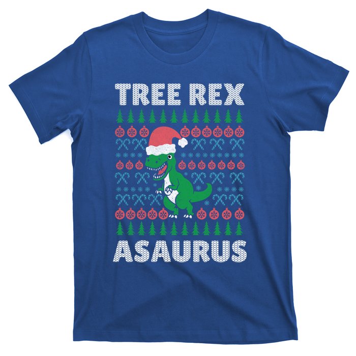 Tree Rex A Saurus Funny Christmas Dinosaur Gift T-Shirt