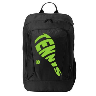 Tennis Racket And Tennis Ball Tennis Graphic Gift City Backpack