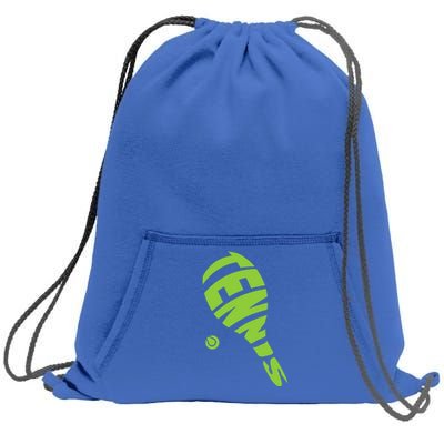 Tennis Racket And Tennis Ball Tennis Graphic Gift Sweatshirt Cinch Pack Bag