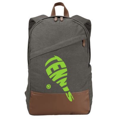 Tennis Racket And Tennis Ball Tennis Graphic Gift Cotton Canvas Backpack