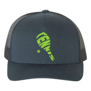 Tennis Racket And Tennis Ball Tennis Graphic Gift Yupoong Adult 5-Panel Trucker Hat