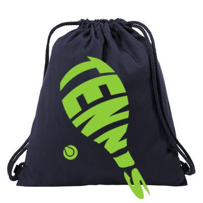 Tennis Racket And Tennis Ball Tennis Graphic Gift Drawstring Bag