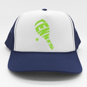 Tennis Racket And Tennis Ball Tennis Graphic Gift Trucker Hat