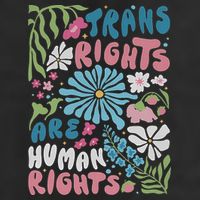 Transg Right Are Human Rights Boho Flower Pride Month Cool Comfort Performance Bucket Hat