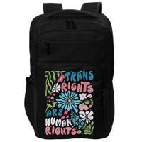 Transg Right Are Human Rights Boho Flower Pride Month Impact Tech Backpack