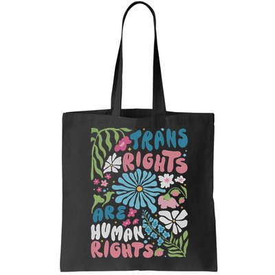 Transg Right Are Human Rights Boho Flower Pride Month Bag