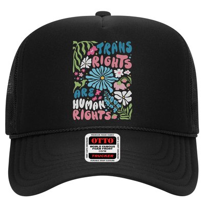 Transg Right Are Human Rights Boho Flower Pride Month Hat