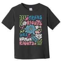 Transg Right Are Human Rights Boho Flower Pride Month Toddler T-Shirt