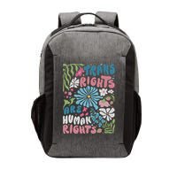 Transg Right Are Human Rights Boho Flower Pride Month Vector Backpack