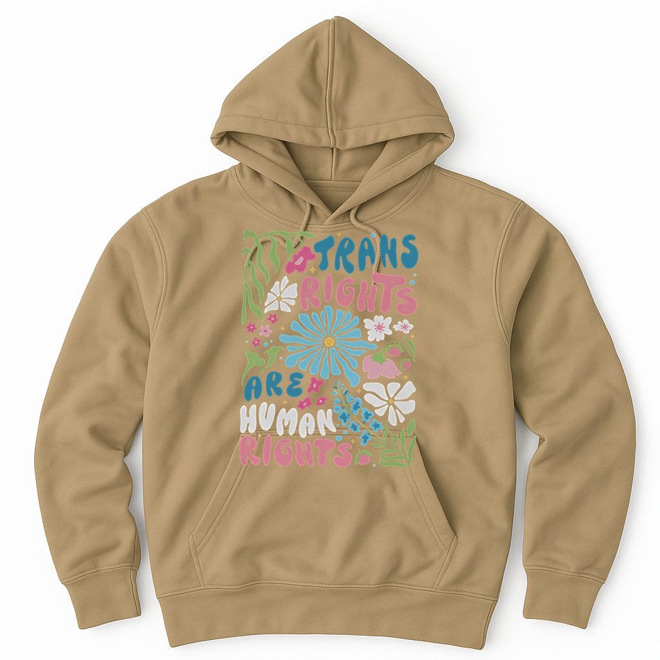 Transg Right Are Human Rights Boho Flower Pride Month Hoodie