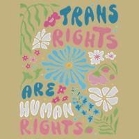 Transg Right Are Human Rights Boho Flower Pride Month Button