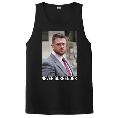 Tommy Robinson And Trump Mugshot Never Surrender PosiCharge Competitor Tank