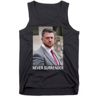 Tommy Robinson And Trump Mugshot Never Surrender Tank Top