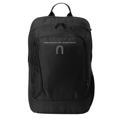 Trans Rights Are Human Rights Subtle Pride Flag Transgender City Backpack