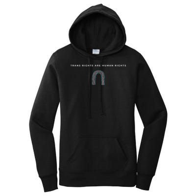 Trans Rights Are Human Rights Subtle Pride Flag Transgender Women's Pullover Hoodie