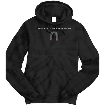 Trans Rights Are Human Rights Subtle Pride Flag Transgender Tie Dye Hoodie