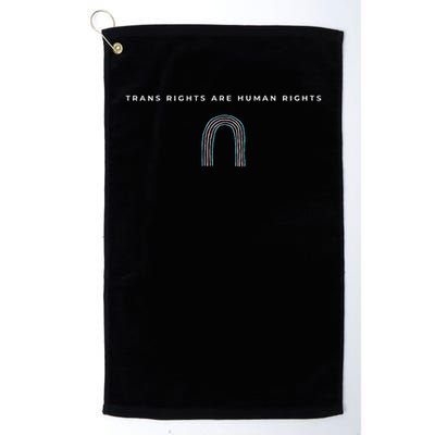 Trans Rights Are Human Rights Subtle Pride Flag Transgender Golf Towel
