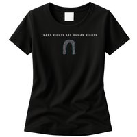 Trans Rights Are Human Rights Subtle Pride Flag Transgender Womens T-Shirt