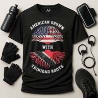 Trinidad Roots American Grown Trinidad Gift Cooling Performance Crew T-Shirt