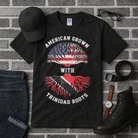 Trinidad Roots American Grown Trinidad Gift Tall T-Shirt
